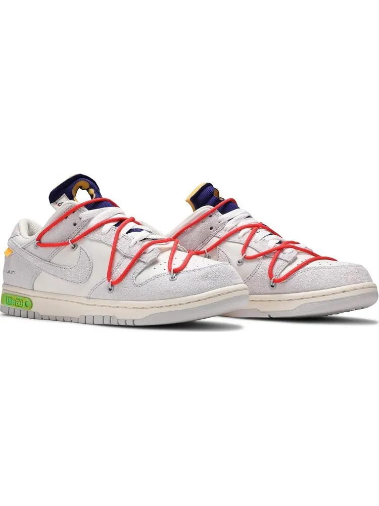 Кроссовки Nike Off-White x Dunk Low 'Lot 13 of 50' — изображение 8 из 8, белый