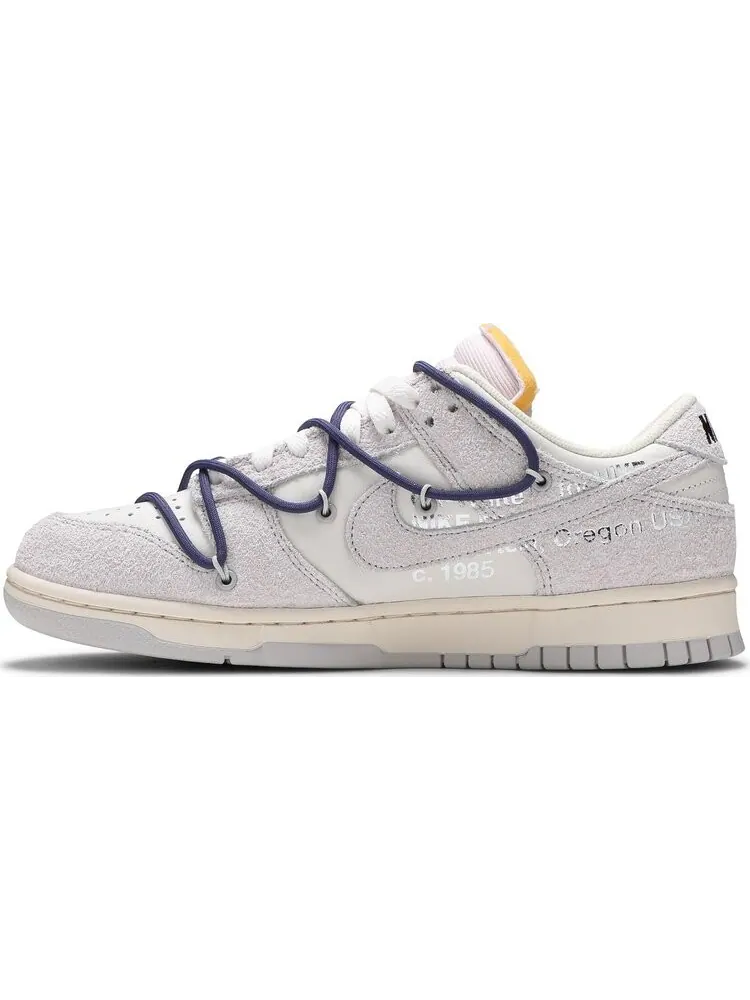 Кроссовки Nike Off-White x Dunk Low 'Lot 18 of 50' — изображение 3 из 8, белый