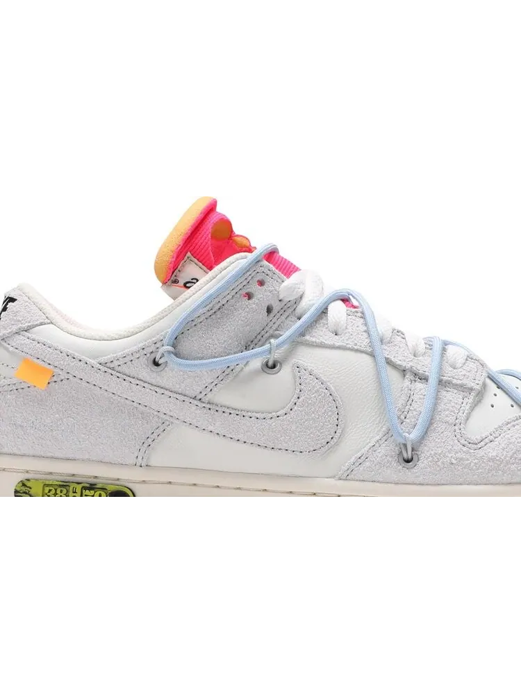 Кроссовки Nike Off-White x Dunk Low 'Lot 38 of 50' — изображение 2 из 8, белый