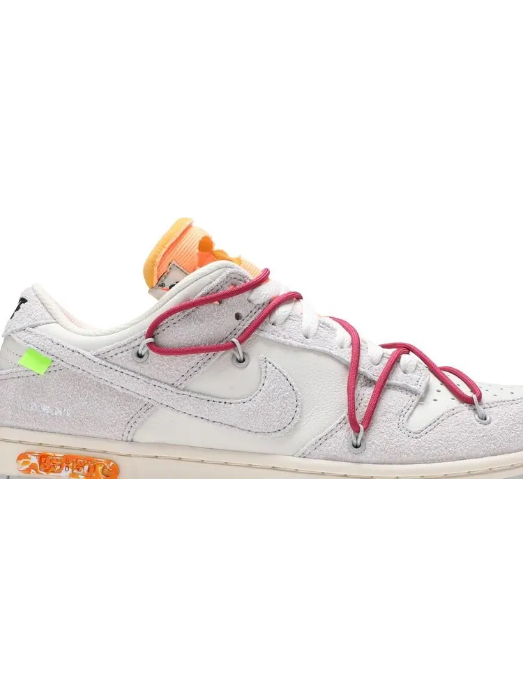 Кроссовки Nike Off-White x Dunk Low 'Lot 35 of 50' — изображение 2 из 8, белый