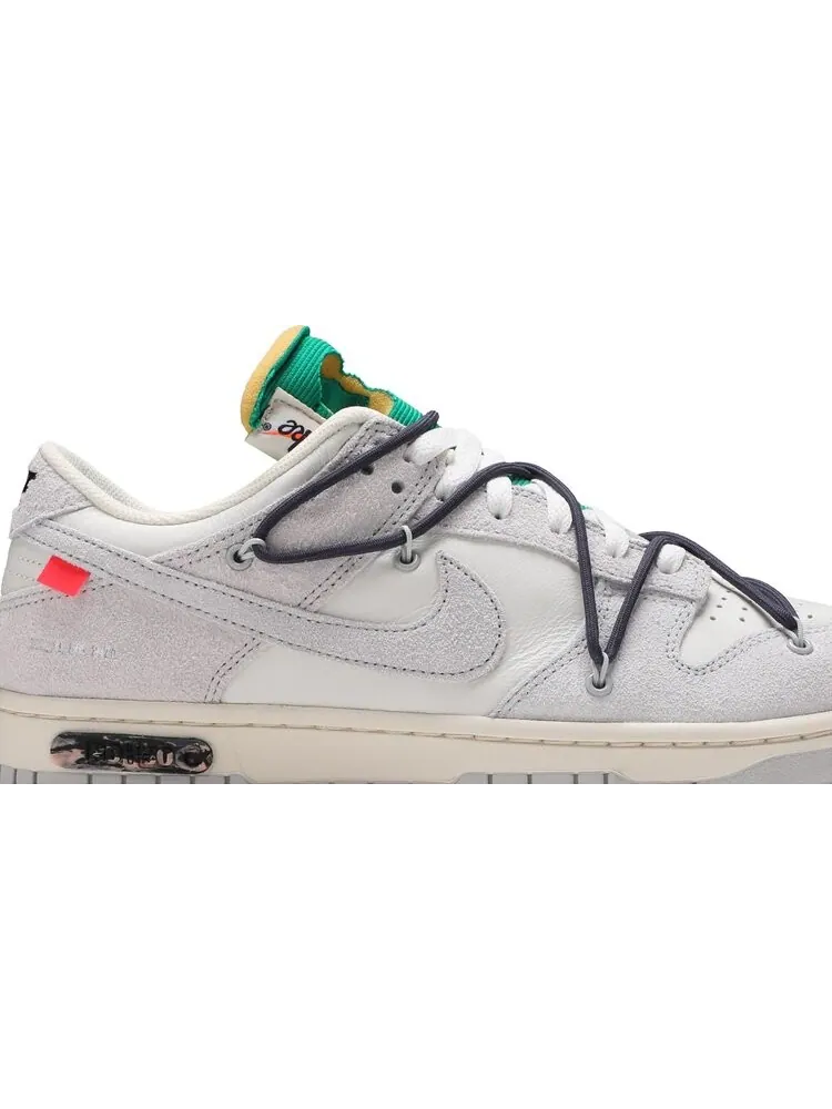Кроссовки Nike Off-White x Dunk Low 'Lot 20 of 50' — изображение 2 из 8, белый