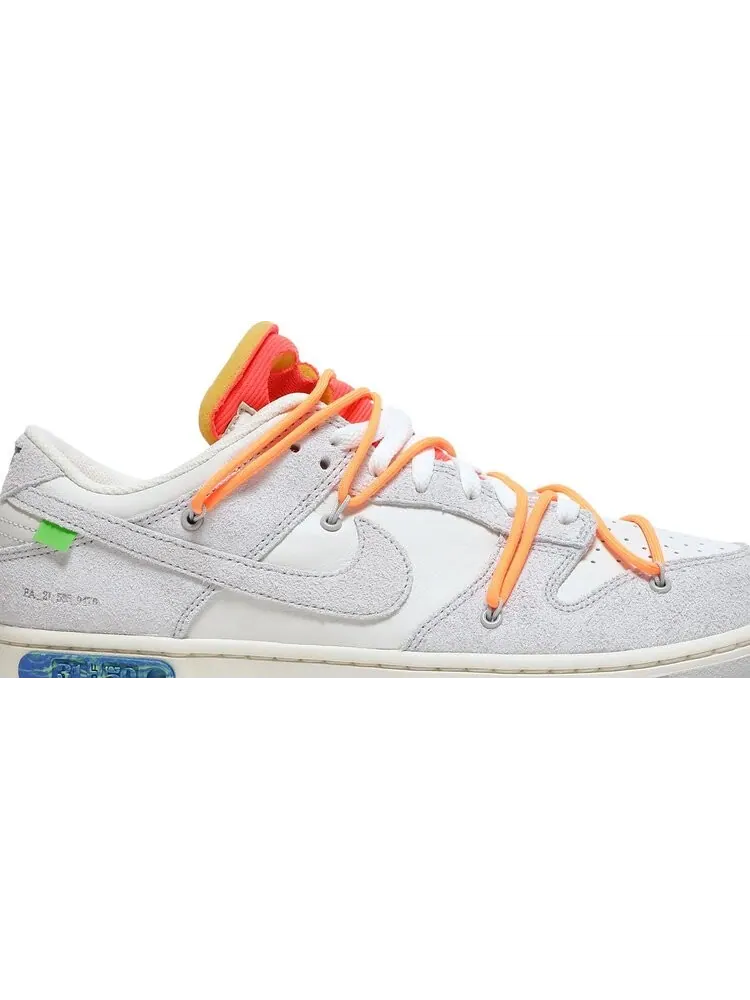 Кроссовки Nike Off-White x Dunk Low 'Lot 31 of 50' — изображение 2 из 8, белый