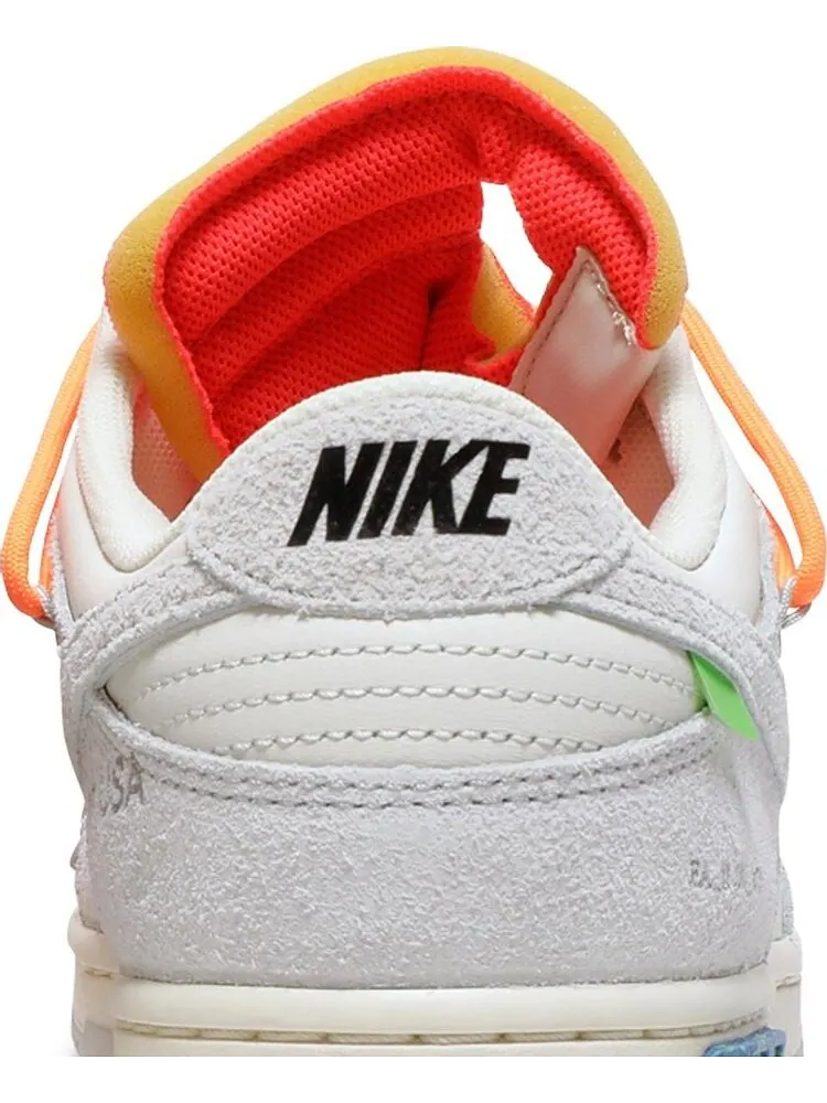 Кроссовки Nike Off-White x Dunk Low 'Lot 31 of 50' — изображение 7 из 8, белый