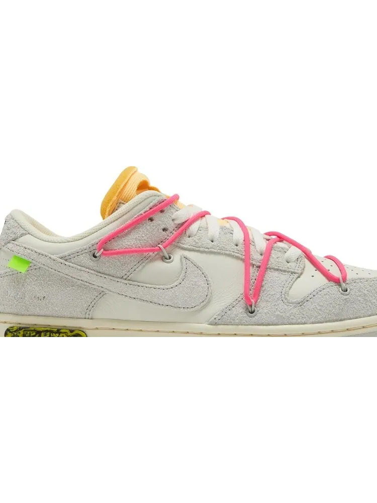 Кроссовки Nike Off-White x Dunk Low 'Lot 17 of 50' — изображение 2 из 8, белый