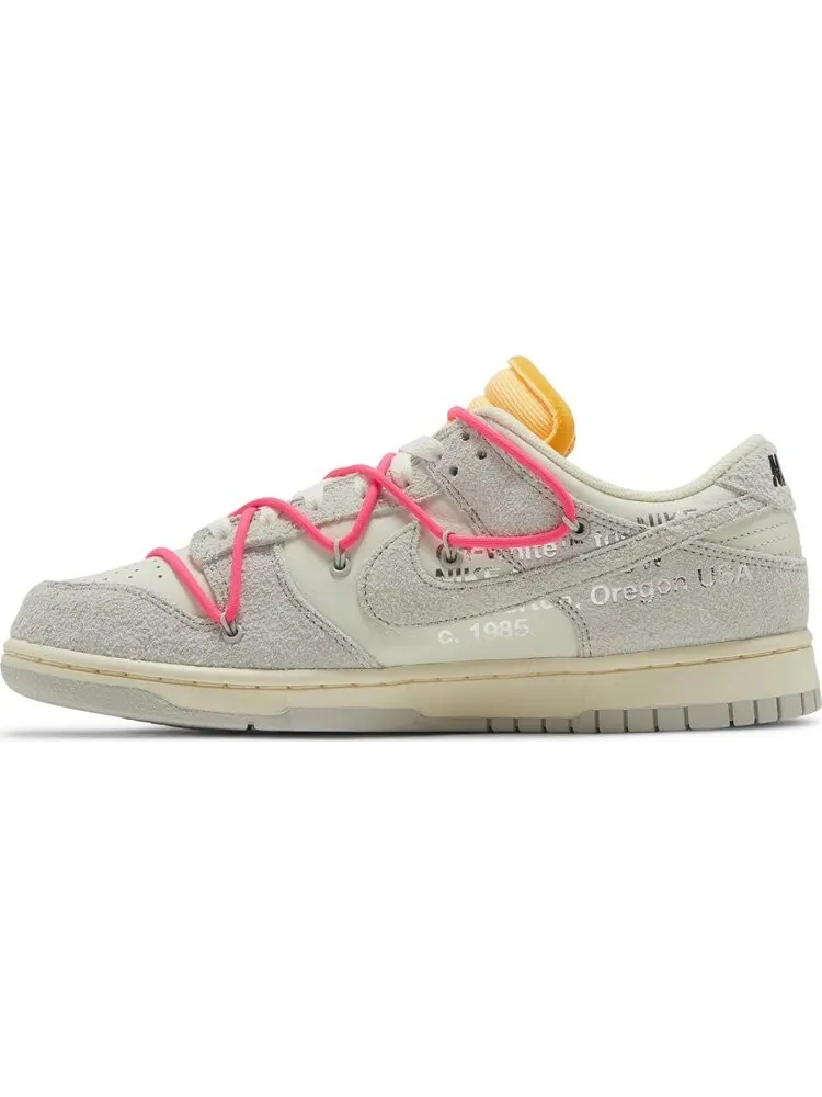 Кроссовки Nike Off-White x Dunk Low 'Lot 17 of 50' — изображение 3 из 8, белый