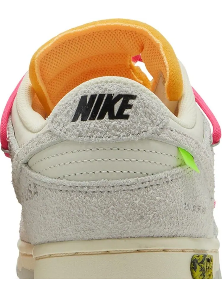 Кроссовки Nike Off-White x Dunk Low 'Lot 17 of 50' — изображение 7 из 8, белый