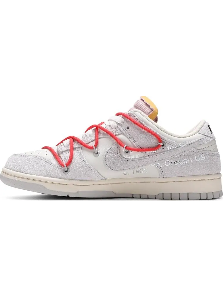 Кроссовки Nike Off-White x Dunk Low 'Lot 33 of 50' — изображение 3 из 8, белый