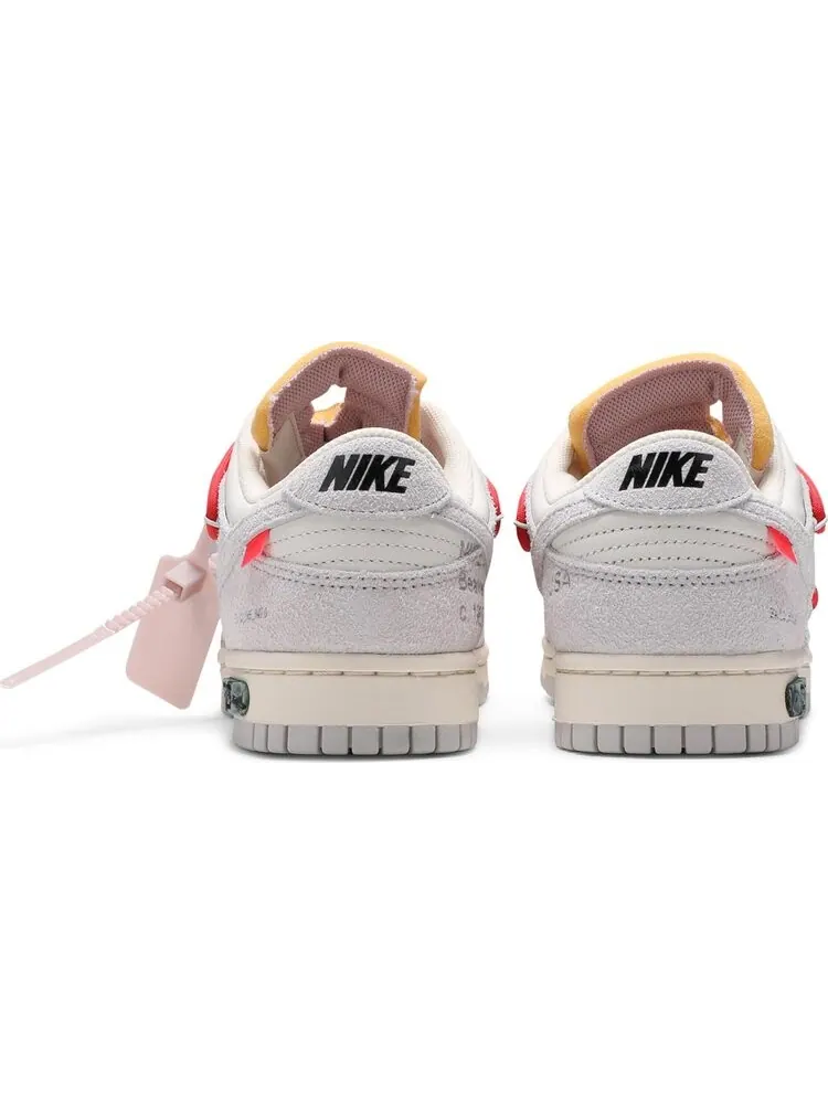 Кроссовки Nike Off-White x Dunk Low 'Lot 33 of 50' — изображение 6 из 8, белый