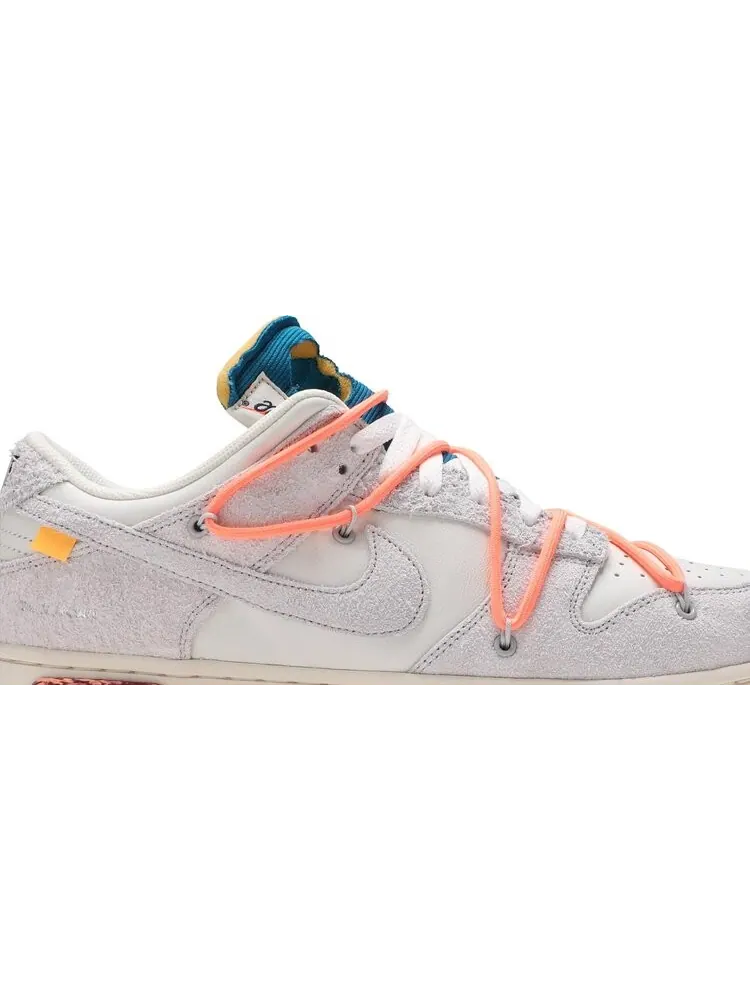 Кроссовки Nike Off-White x Dunk Low 'Lot 19 of 50' — изображение 2 из 8, белый