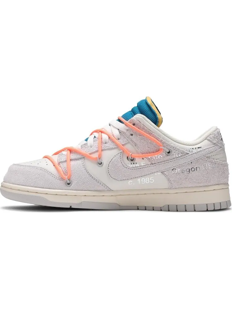 Кроссовки Nike Off-White x Dunk Low 'Lot 19 of 50' — изображение 3 из 8, белый