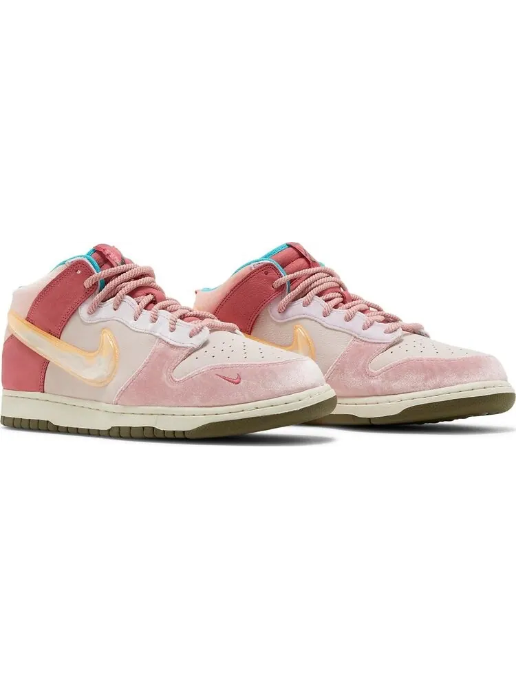 Кроссовки Nike Social Status x Dunk Mid 'Strawberry Milk' — изображение 8 из 8, розовый