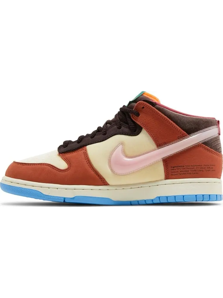 Кроссовки Nike Social Status x Dunk Mid 'Chocolate Milk' — изображение 3 из 8, коричневый