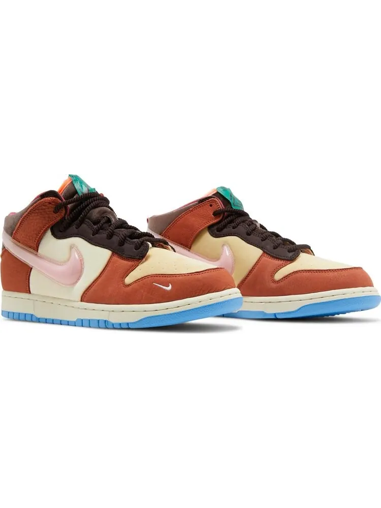 Кроссовки Nike Social Status x Dunk Mid 'Chocolate Milk' — изображение 8 из 8, коричневый