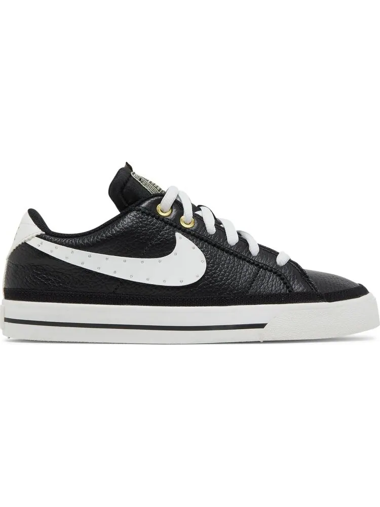 Кроссовки Nike Serena Williams Design Crew x Wmns Court Legacy 'Black Metallic Gold' — изображение 1 из 8, черный