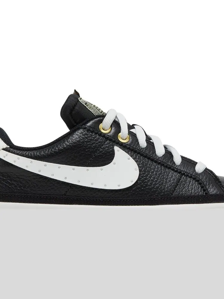 Кроссовки Nike Serena Williams Design Crew x Wmns Court Legacy 'Black Metallic Gold' — изображение 2 из 8, черный