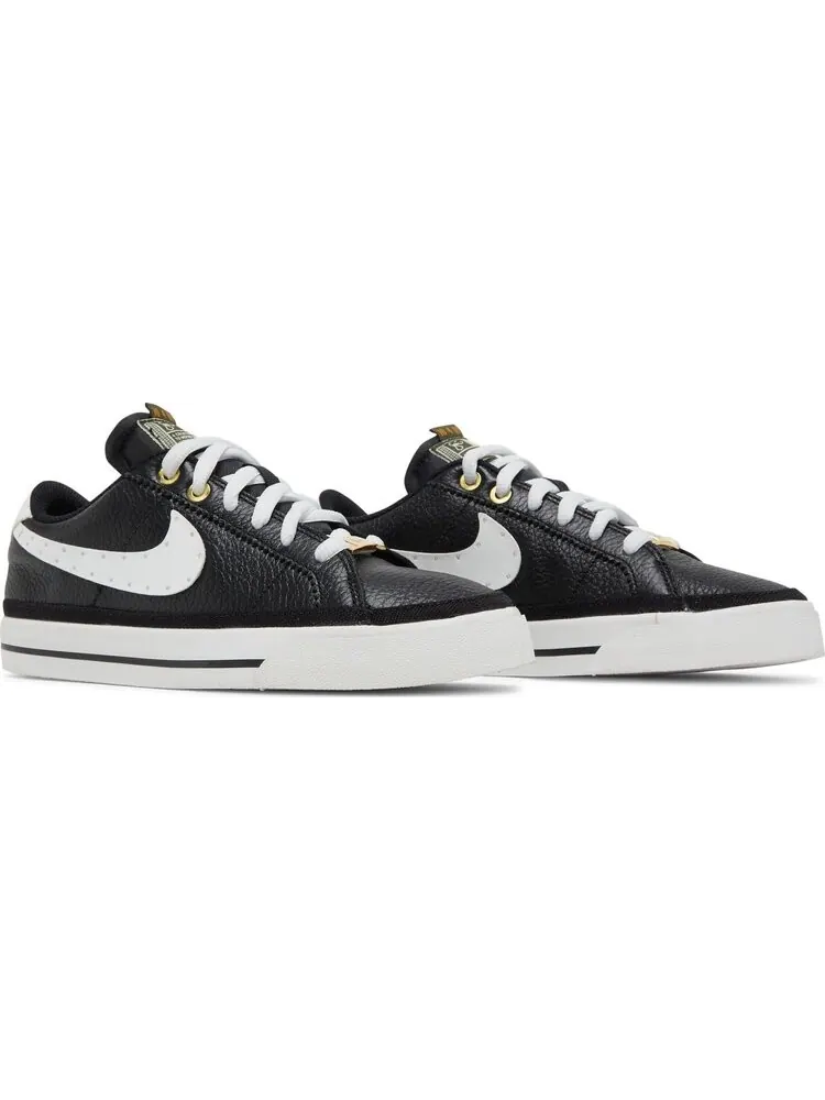 Кроссовки Nike Serena Williams Design Crew x Wmns Court Legacy 'Black Metallic Gold' — изображение 8 из 8, черный
