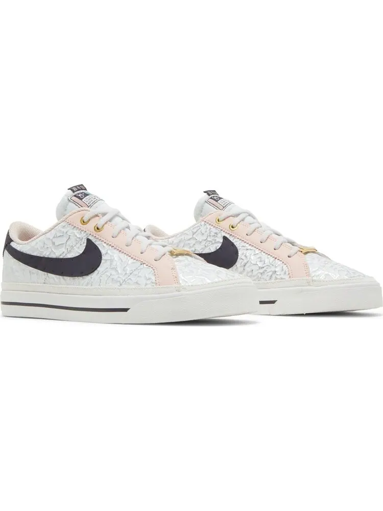Кроссовки Nike Serena Williams Design Crew x Wmns Court Legacy 'White Pale Coral' — изображение 8 из 8, белый