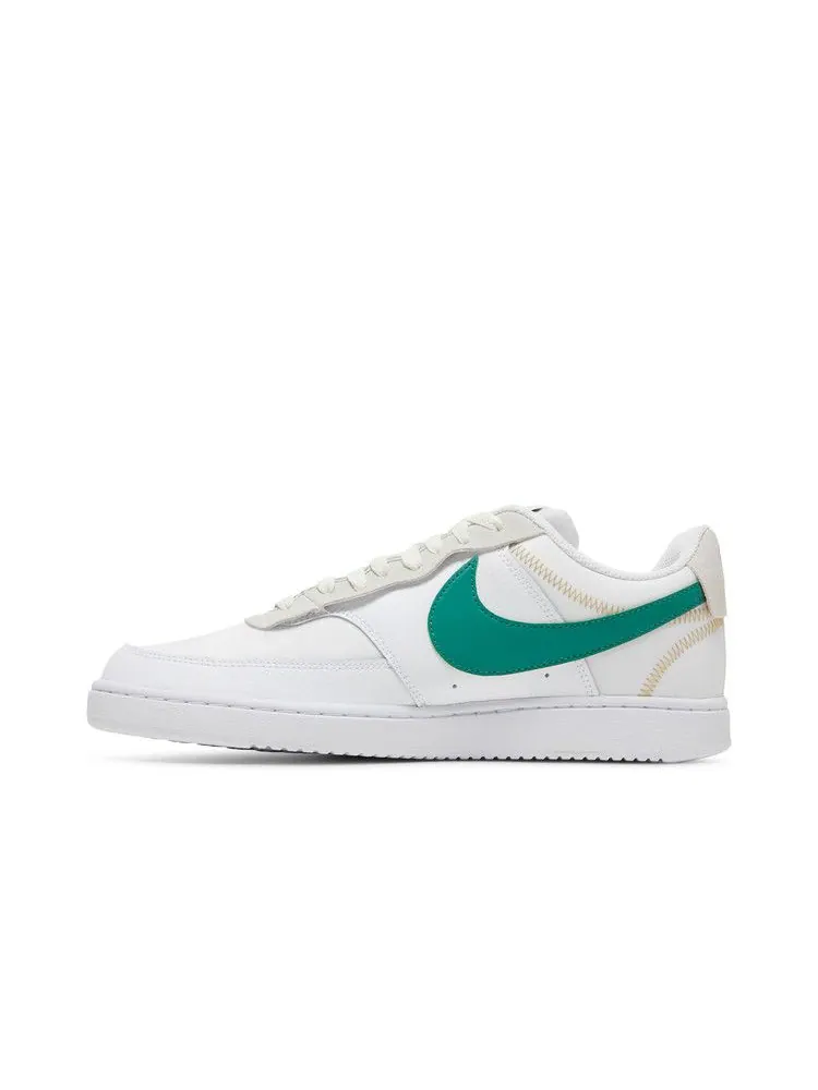 Кроссовки Nike Court Vision Low Premium 'First Use - White Green Noise' — изображение 4 из 9, белый/зеленый/белый