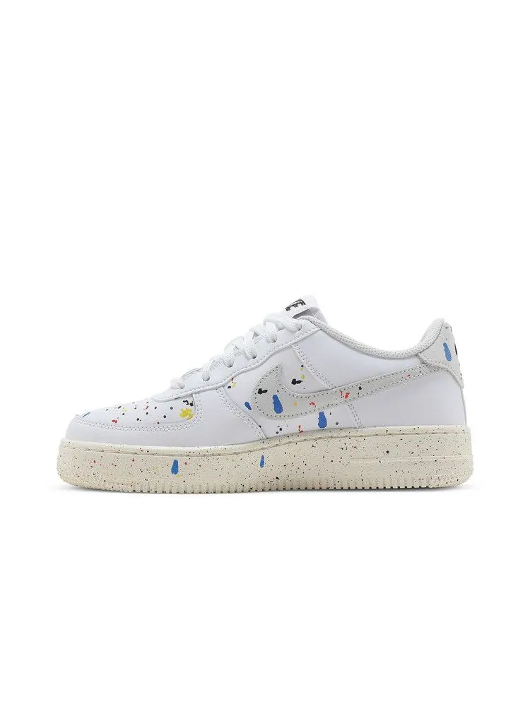 Кроссовки Nike Air Force 1 LV8 3 GS 'Paint Splatter - White' — изображение 4 из 9, белый//белый/белый
