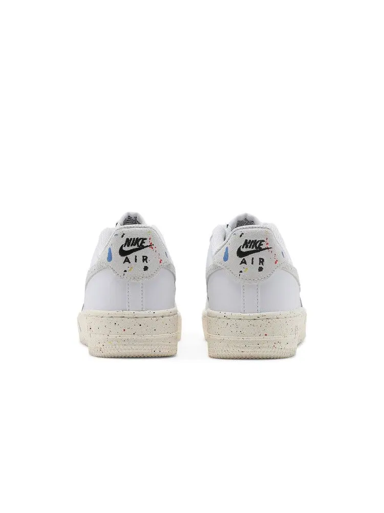 Кроссовки Nike Air Force 1 LV8 3 GS 'Paint Splatter - White' — изображение 7 из 9, белый//белый/белый