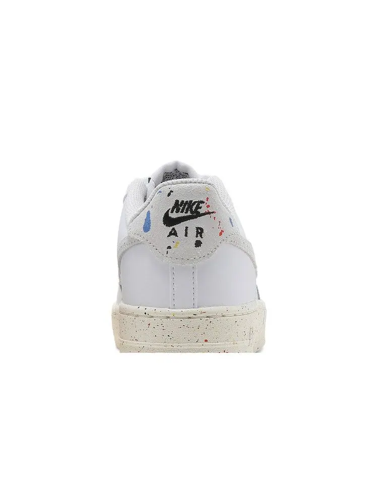 Кроссовки Nike Air Force 1 LV8 3 GS 'Paint Splatter - White' — изображение 8 из 9, белый//белый/белый