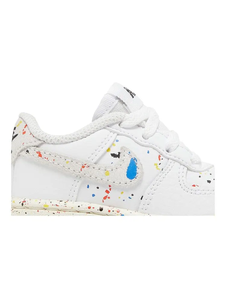 Кроссовки Nike Force 1 LV8 3 TD 'Paint Splatter - White' — изображение 3 из 9, белый//белый/белый