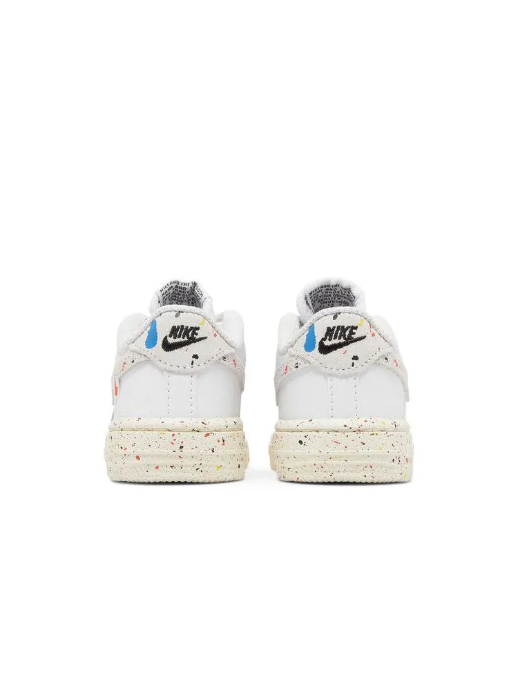 Кроссовки Nike Force 1 LV8 3 TD 'Paint Splatter - White' — изображение 7 из 9, белый//белый/белый
