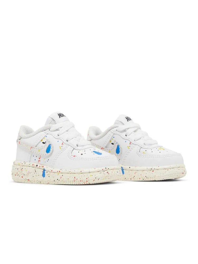 Кроссовки Nike Force 1 LV8 3 TD 'Paint Splatter - White' — изображение 9 из 9, белый//белый/белый