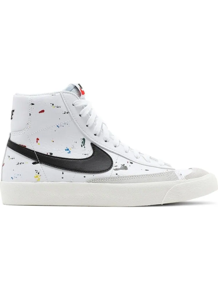 Кроссовки Nike Blazer Mid '77 GS 'Paint Splatter' — изображение 1 из 8, белый