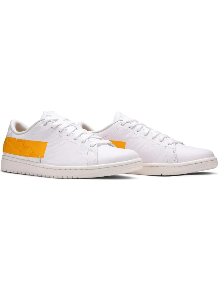 Кроссовки Air Jordan 1 Centre Court University Gold — изображение 8 из 8, белый