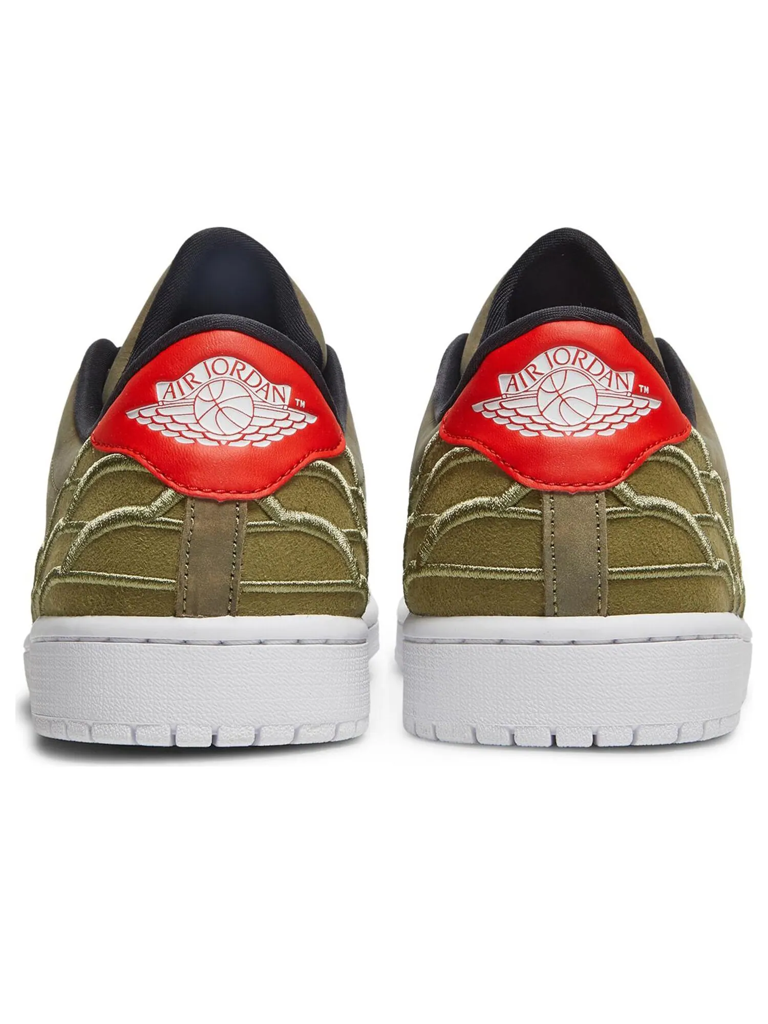Кроссовки Air Jordan 1 Centre Court 'Oil Green' — изображение 6 из 8, зеленый