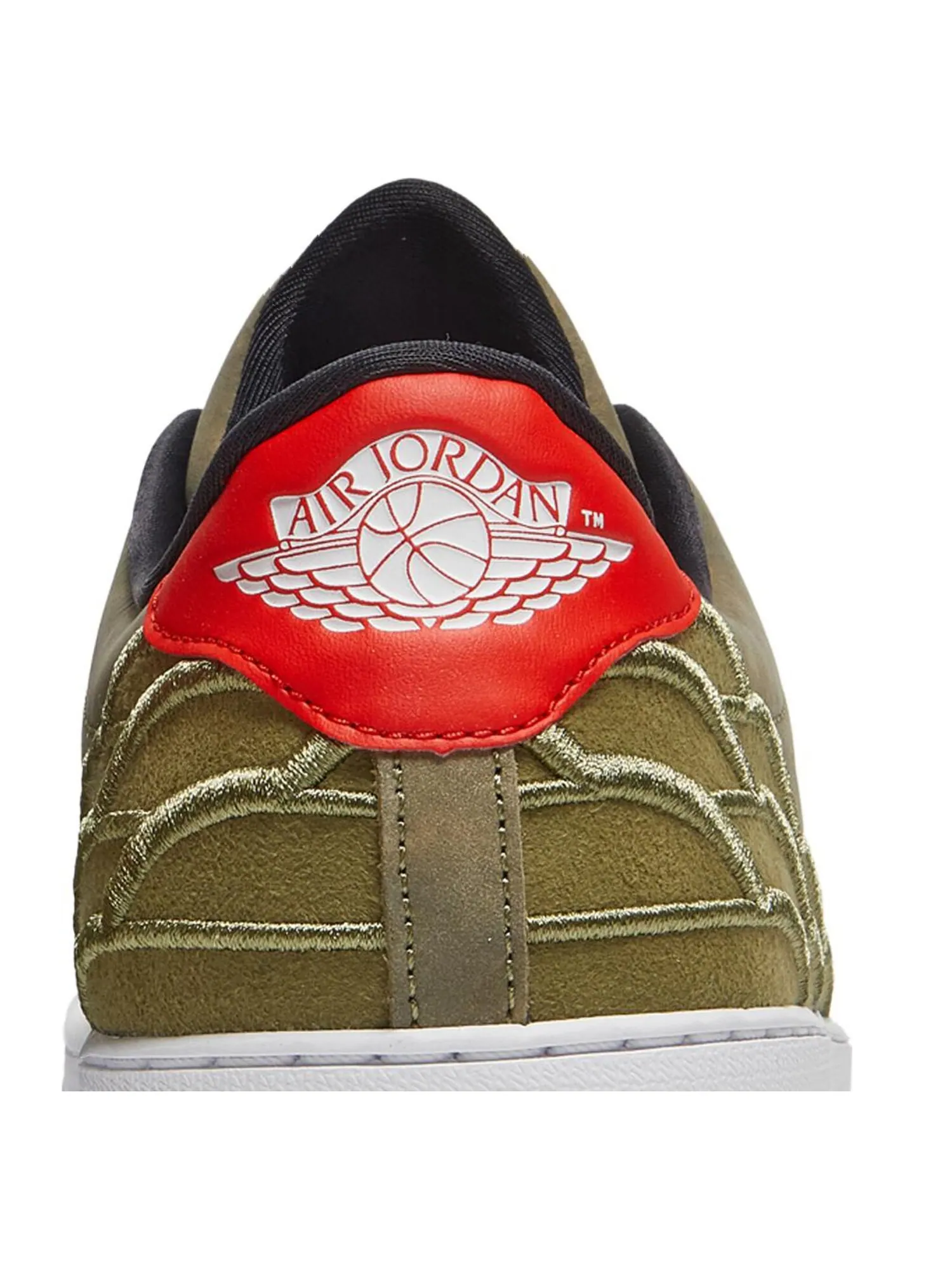 Кроссовки Air Jordan 1 Centre Court 'Oil Green' — изображение 7 из 8, зеленый