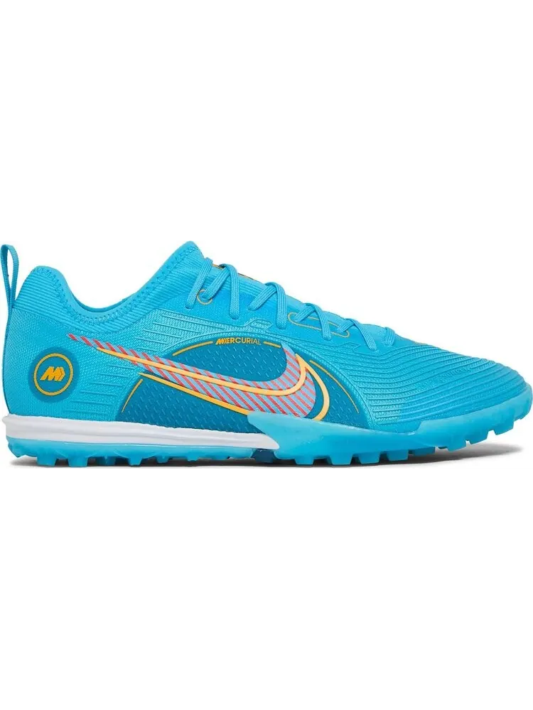 Кроссовки Nike Mercurial Air Zoom Vapor 14 Pro TF 'Chlorine Blue Laser Orange' — изображение 1 из 8, синий