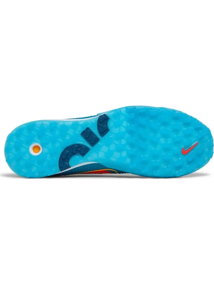 Кроссовки Nike Mercurial Air Zoom Vapor 14 Pro TF 'Chlorine Blue Laser Orange' — изображение 4 из 8, синий