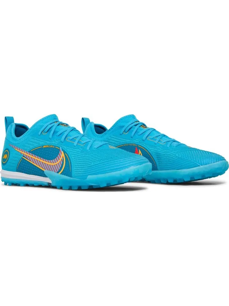 Кроссовки Nike Mercurial Air Zoom Vapor 14 Pro TF 'Chlorine Blue Laser Orange' — изображение 8 из 8, синий