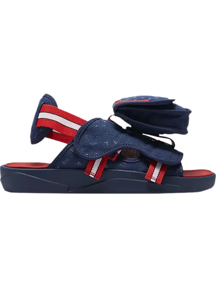 Сандалии Paris Saint-Germain x Jordan LS Slide Midnight Navy Red — изображение 1 из 1, синий