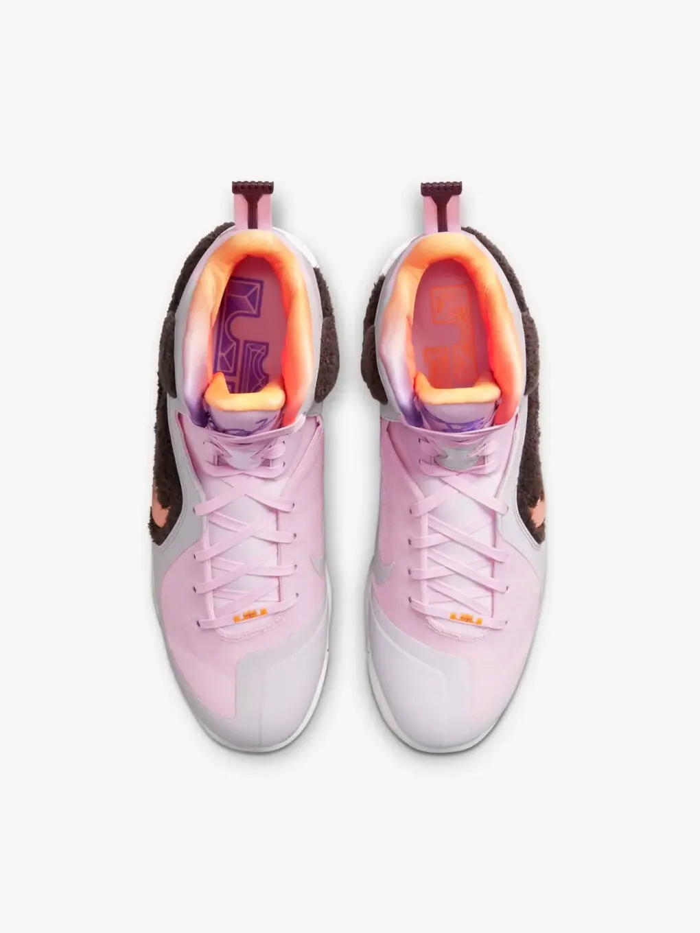Кроссовки Nike LeBron 9 Retro 'Regal Pink and Velvet Brown' — изображение 3 из 8, розовый