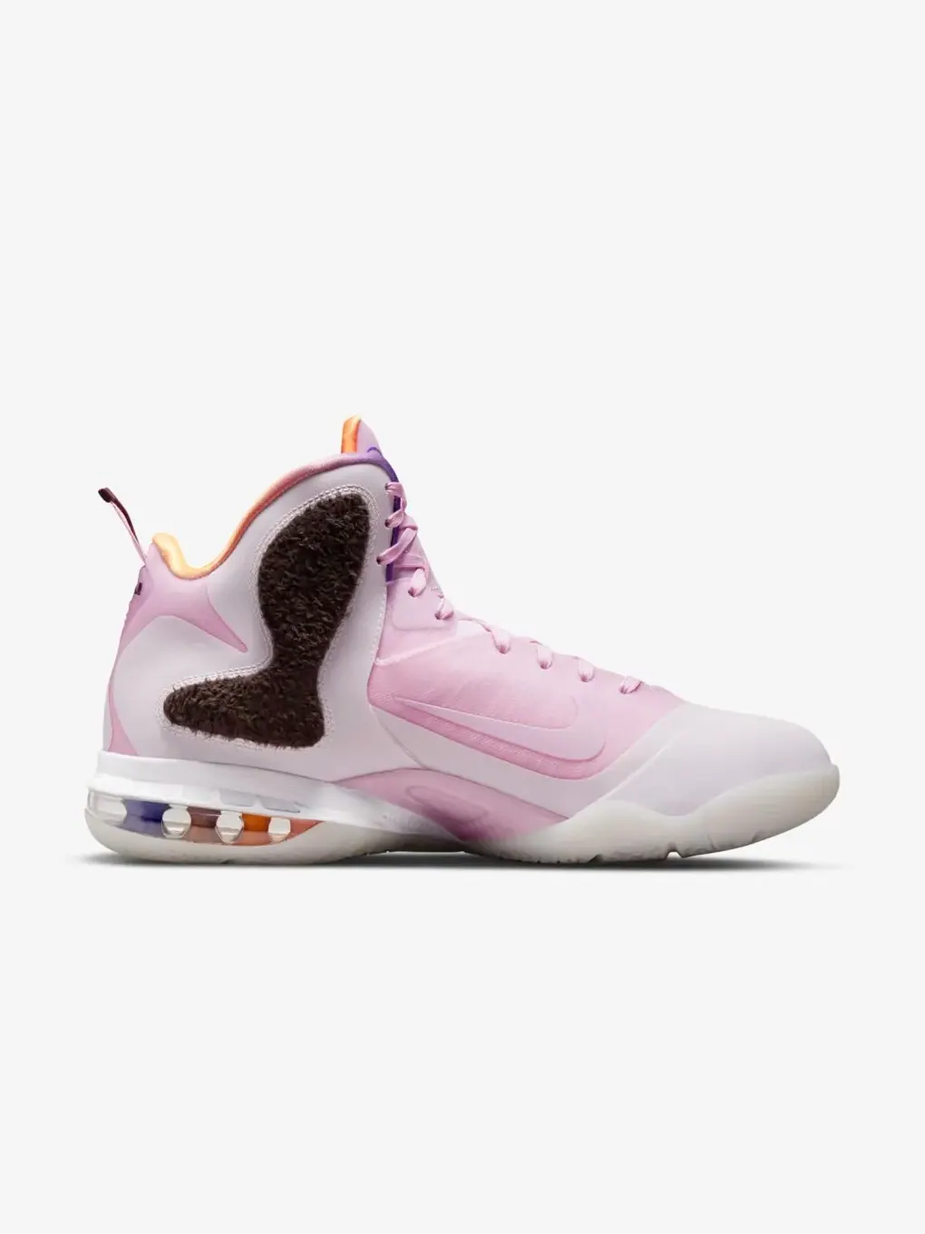 Кроссовки Nike LeBron 9 Retro 'Regal Pink and Velvet Brown' — изображение 6 из 8, розовый