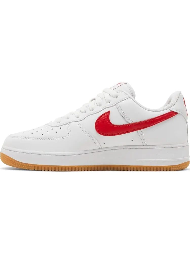 Кроссовки Nike Air Force 1 Low White/University Red — изображение 3 из 8, белый