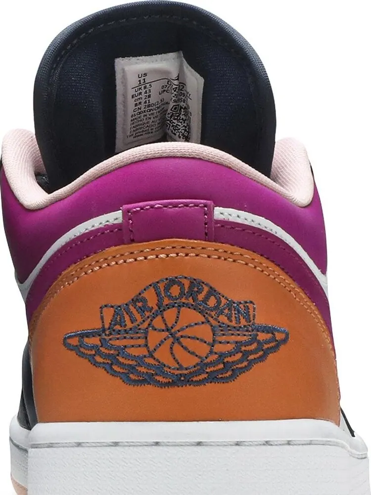 Кроссовки Wmns Air Jordan 1 Low SE Mismatched - Purple Magenta — изображение 7 из 8, мульти