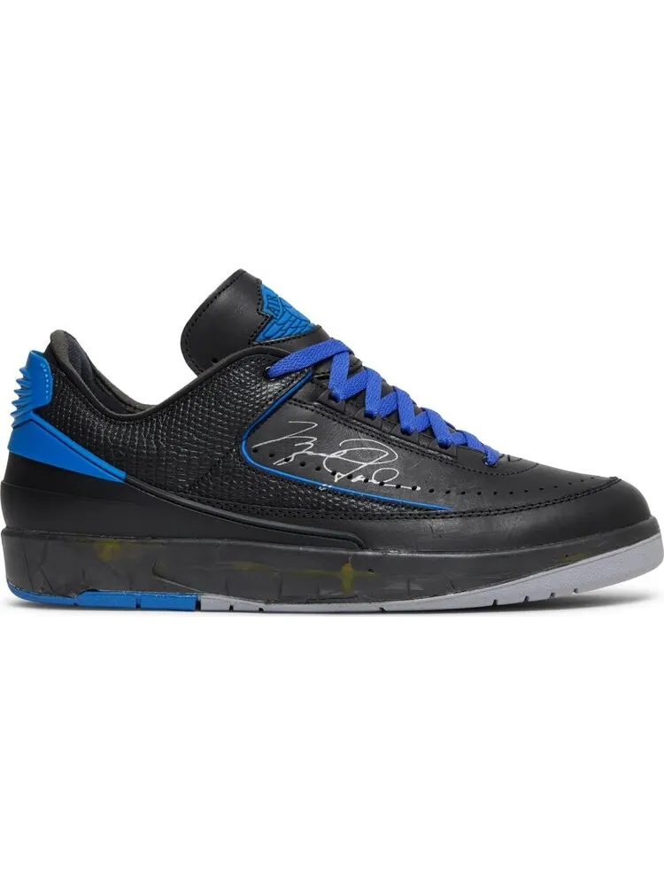 Кроссовки Off-White x Air Jordan 2 Retro Low SP Black Varsity Royal — изображение 1 из 11, черный