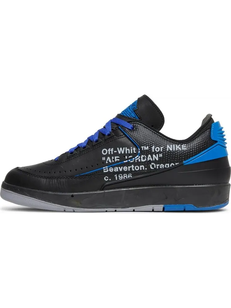 Кроссовки Off-White x Air Jordan 2 Retro Low SP Black Varsity Royal — изображение 3 из 11, черный