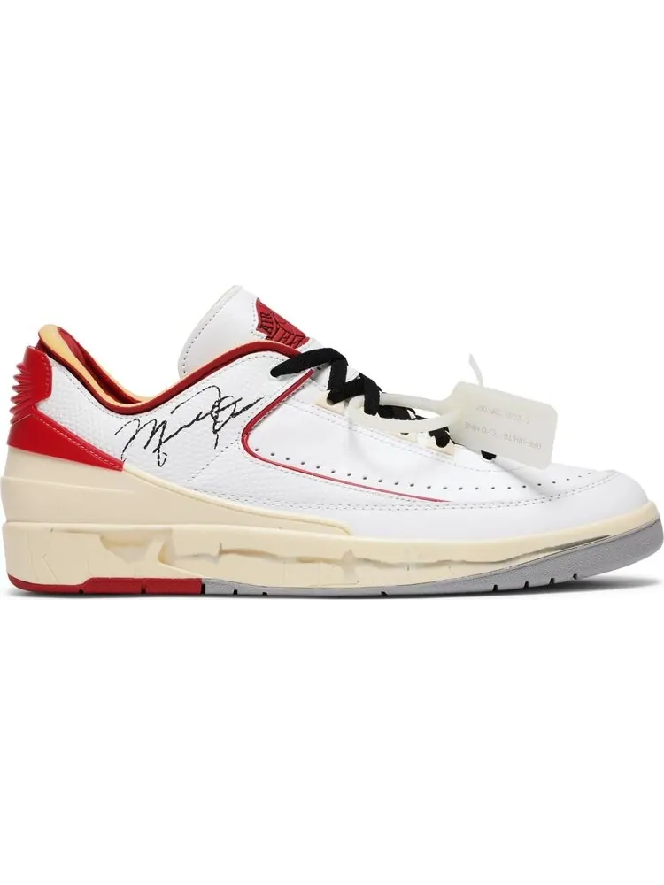 Кроссовки Off-White x Air Jordan 2 Retro Low SP White Varsity Red — изображение 9 из 9, белый