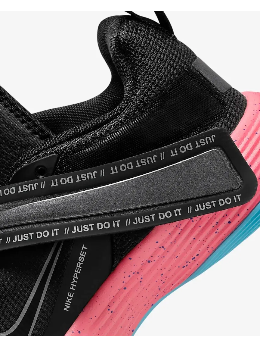 Кроссовки Nike React HyperSet LE — изображение 9 из 9, черный/розовый