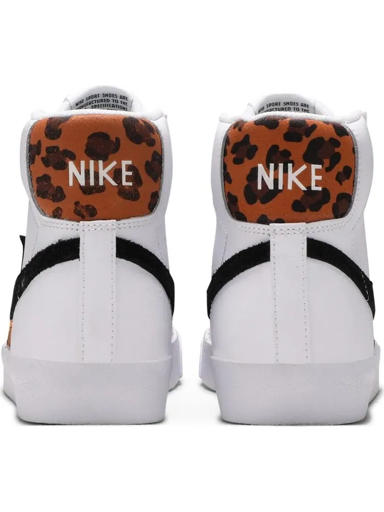 Кроссовки Nike Blazer Mid '77 GS 'White Leopard' — изображение 6 из 8, белый