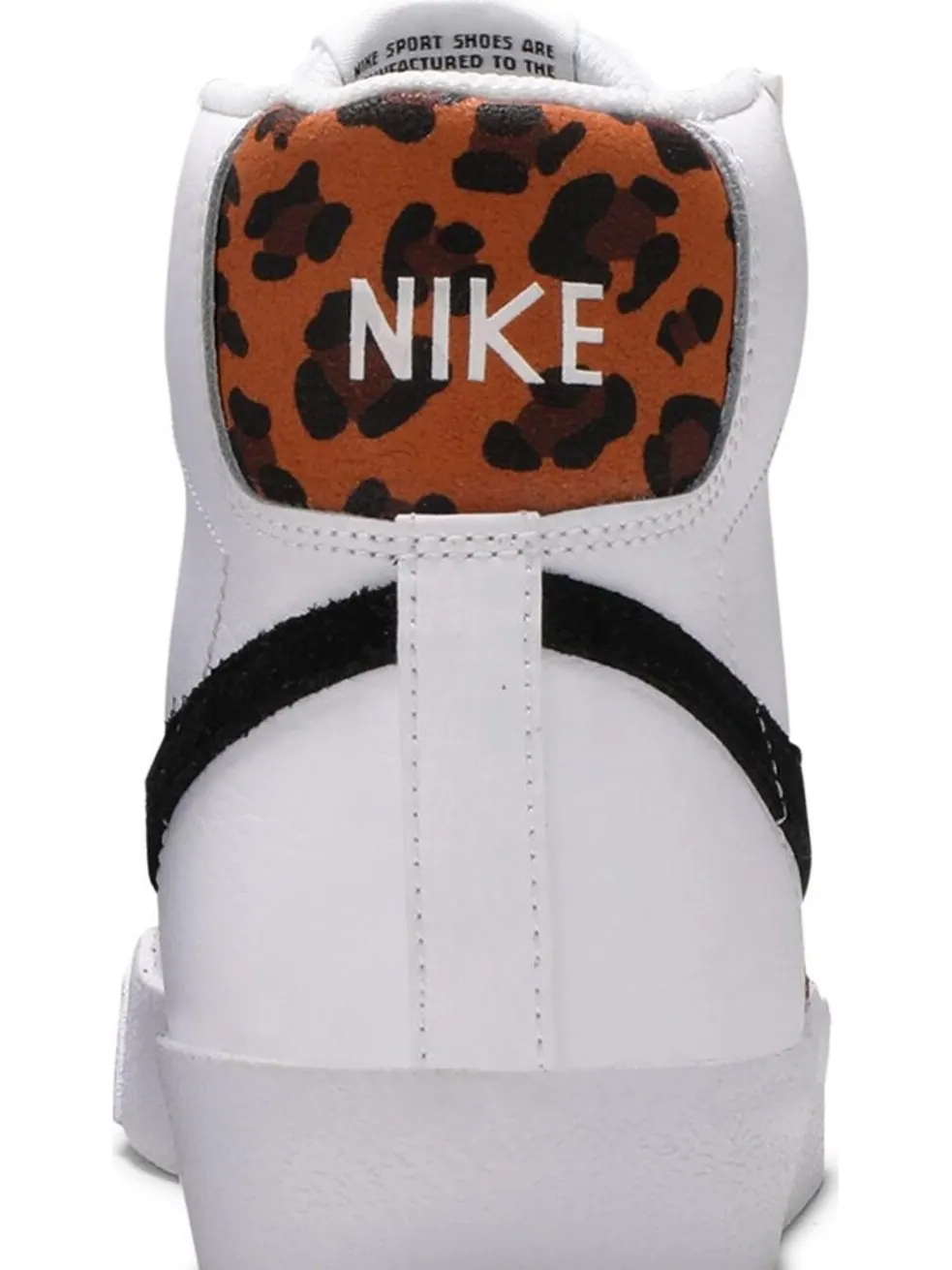 Кроссовки Nike Blazer Mid '77 GS 'White Leopard' — изображение 7 из 8, белый