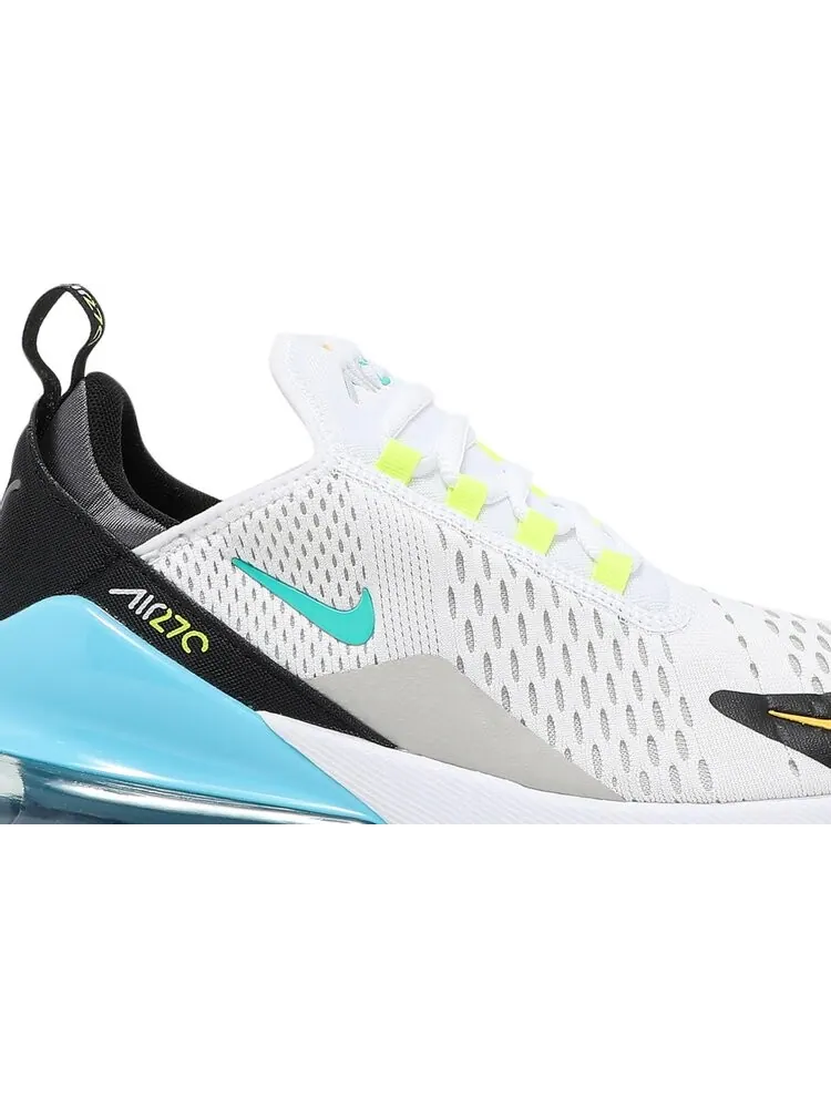 Кроссовки Nike Air Max 270 GS 'White Hyper Jade' — изображение 2 из 8, белый