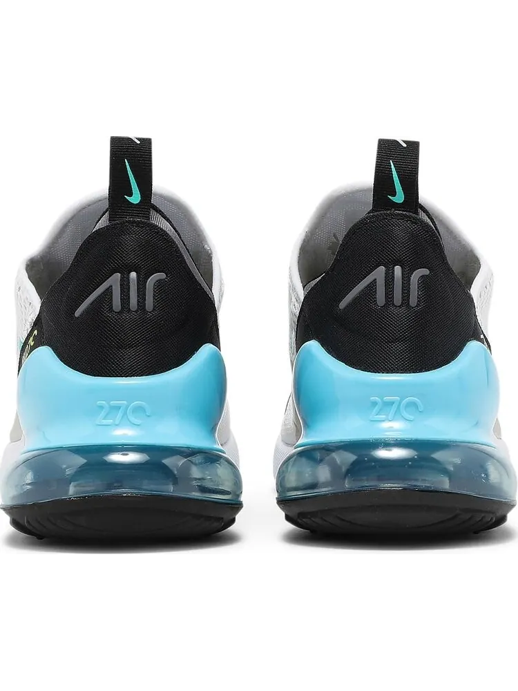 Кроссовки Nike Air Max 270 GS 'White Hyper Jade' — изображение 6 из 8, белый