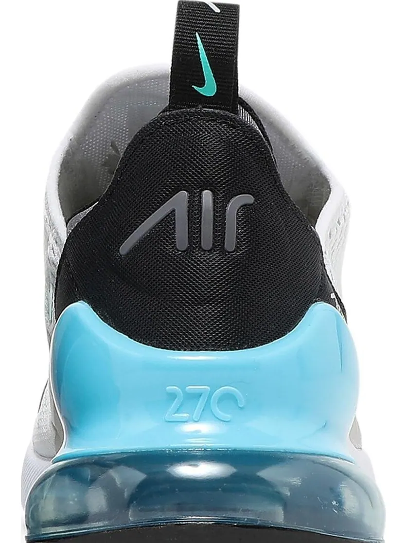 Кроссовки Nike Air Max 270 GS 'White Hyper Jade' — изображение 7 из 8, белый