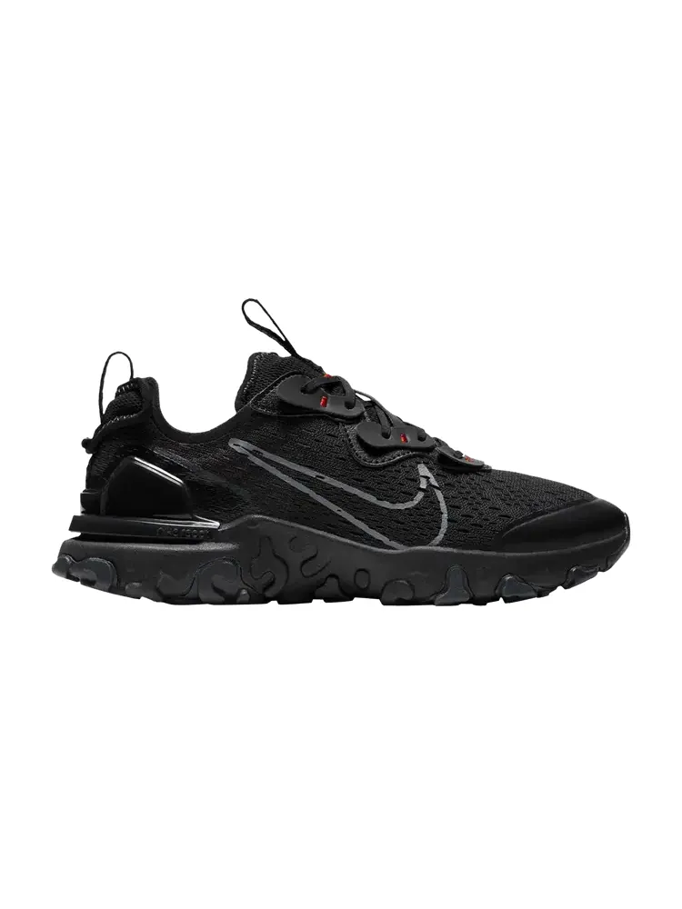 Кроссовки Nike React Vision GS 'Black Smoke Grey' — изображение 1 из 1, черный/серый/красный